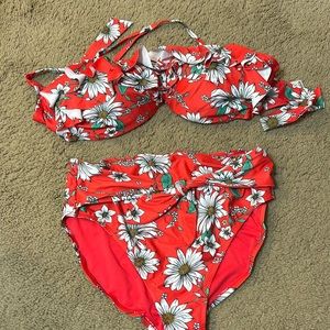 Jessica Simpson high waisted bikini L/XL
